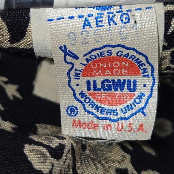 Lew Magram New York Vintage Floral Paisley Open Front Cardigan Size 14 USA Union - Picture 12 of 13